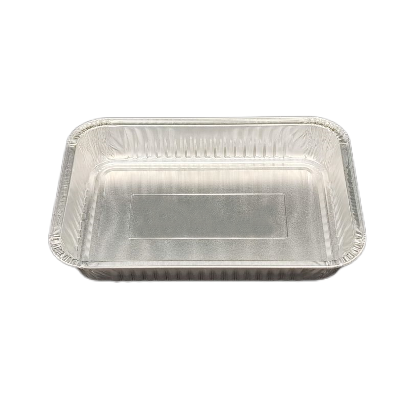 Bandeja para hornear de papel de aluminio rectangular mediana de 800 ml