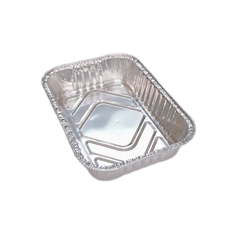 Bandeja rectangular para hornear de catering de papel de aluminio de 600 ml