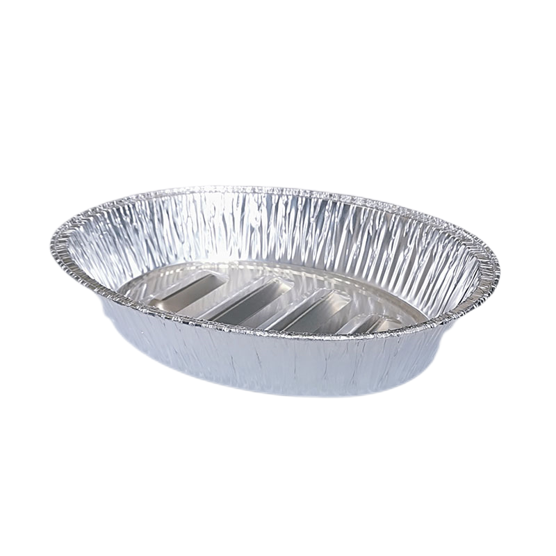 Bandejas para asar pavo de papel de aluminio ovaladas extra grandes de 6500 ml