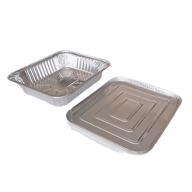 Tapa para bandeja para asar rectangular de aluminio de 3200 ml