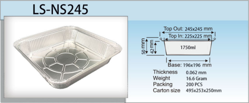 especificaci&oacute;n de sart&eacute;n de aluminio
