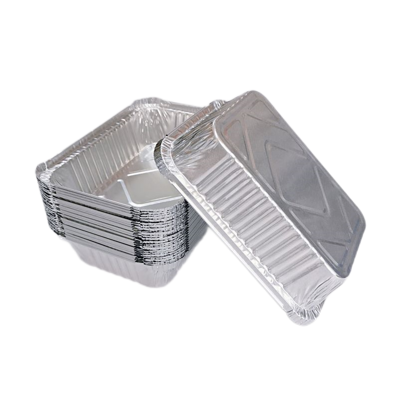 Cubiertos de viaje desechables de papel de aluminio rectangulares de calidad alimentaria