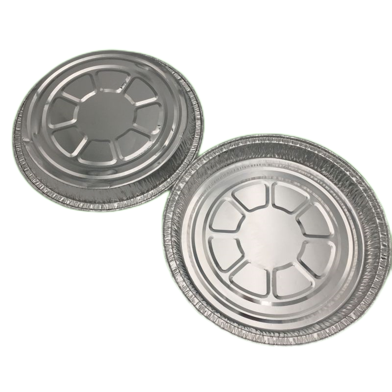 Bandeja para servir de papel de aluminio para pizza para hornear barbacoa de 10 pulgadas