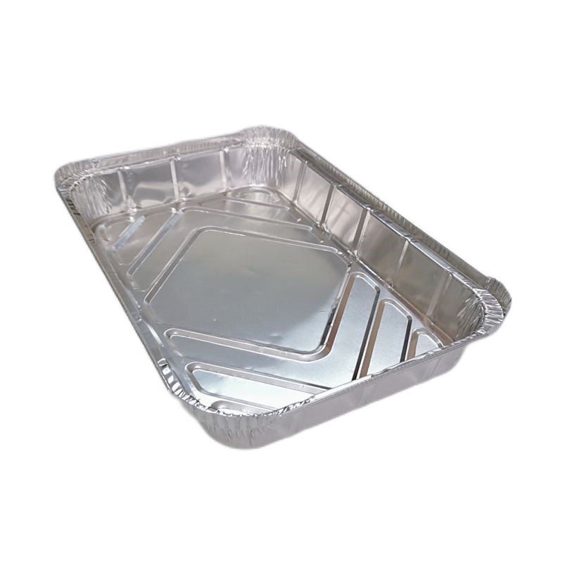 Caja fuerte de aluminio disponible del horno de las bandejas para hornear del rectángulo 2200ml