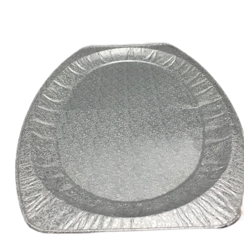 Fuente ovalada desechable para pescado, de papel de aluminio, extra grande