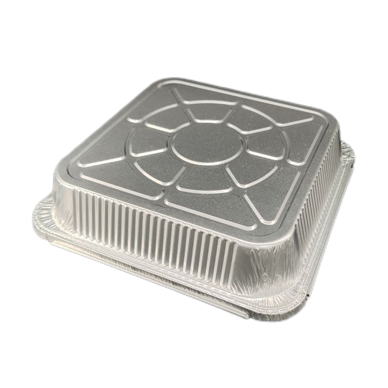 Utensilios de cocina cuadrados de papel de aluminio de 9 × 9 pulgadas