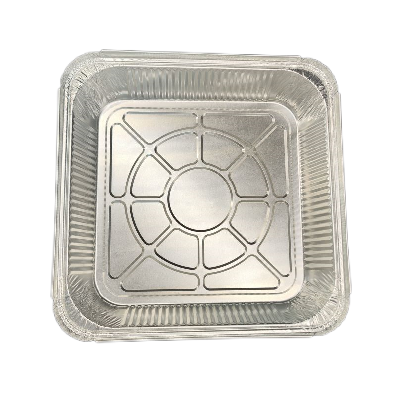 Utensilios de cocina cuadrados de papel de aluminio de 9 × 9 pulgadas