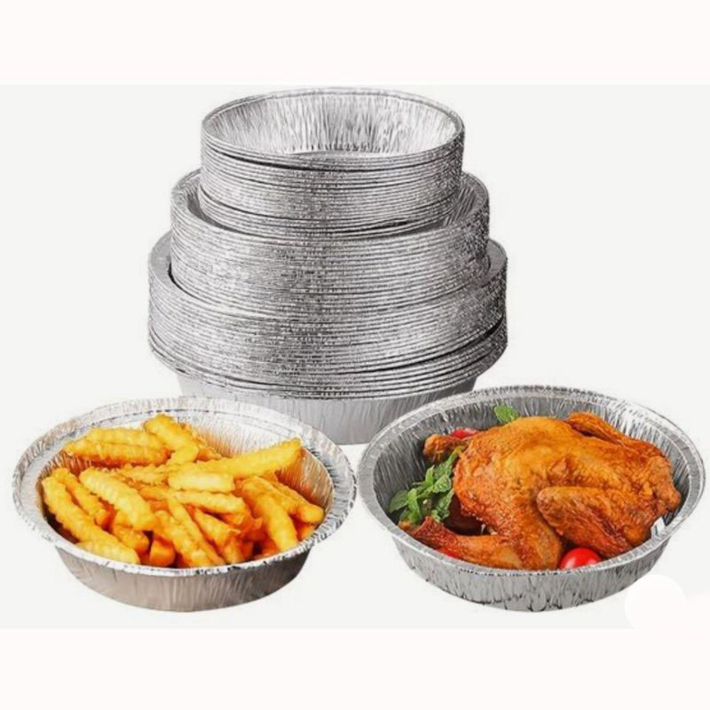 Plato de papel de aluminio desechable redondo de 20 oz