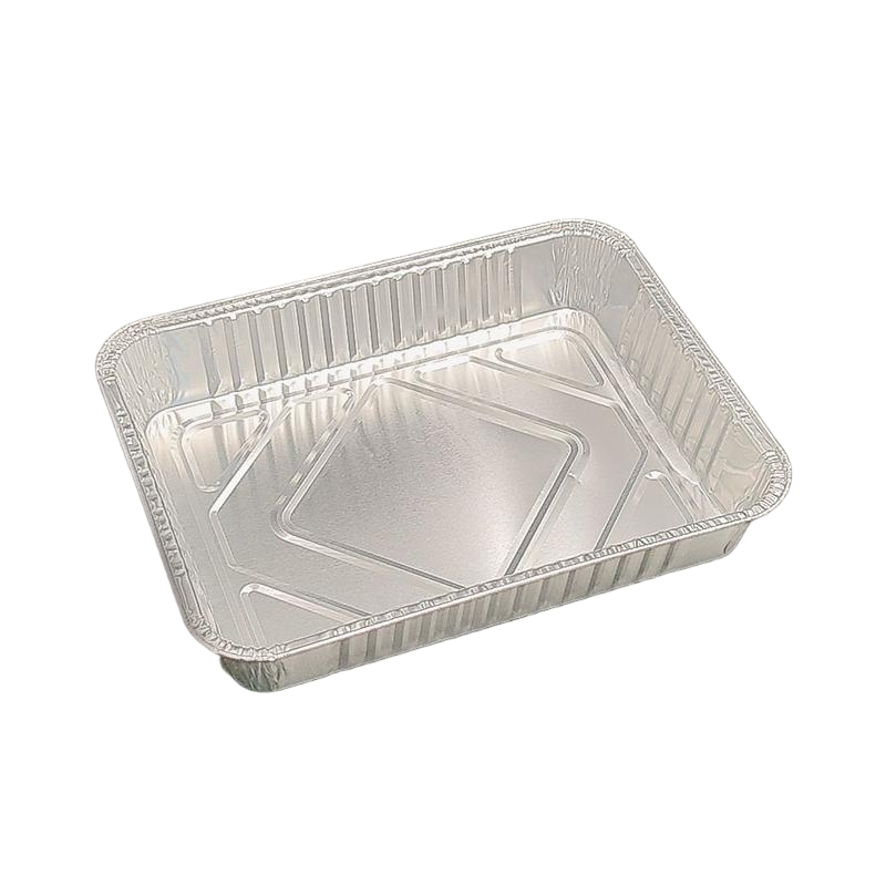 Bandeja de horno de placa de aluminio de aluminio mediano rectangular