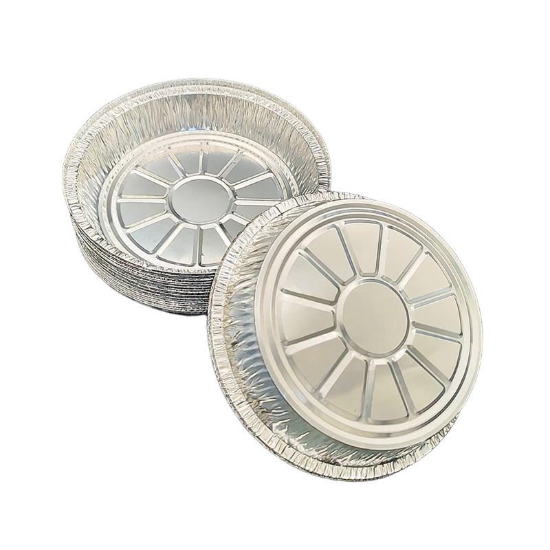 Moldes para pasteles de aluminio premium de 8 pulgadas, desechables y reciclables