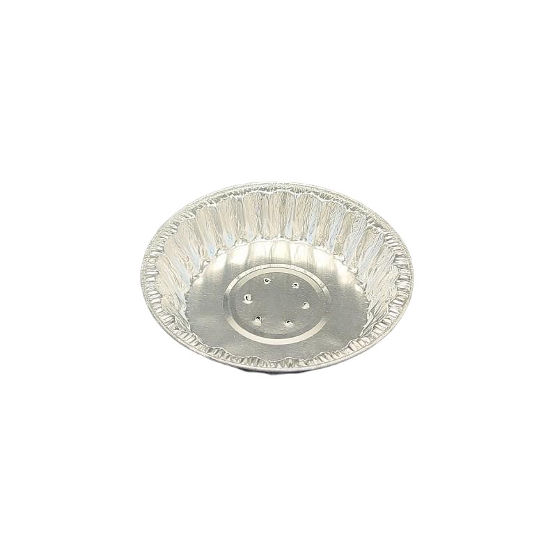 Plato de caracol de mariscos de aluminio de 4 pulgadas con agujero