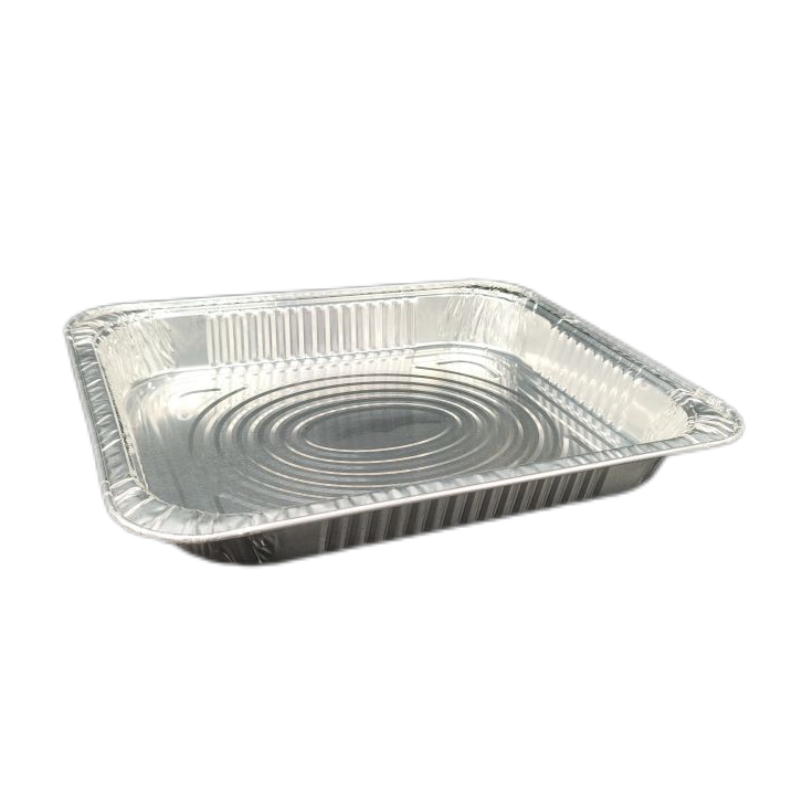 Plato grande para barbacoa de pavo con papel de aluminio de 2450 ml