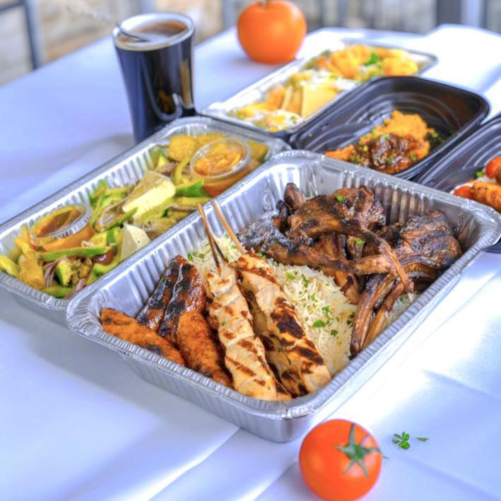 Pequeñas cacerolas cuadradas disponibles del Cookware de la preparación de la comida del papel de aluminio 280ml