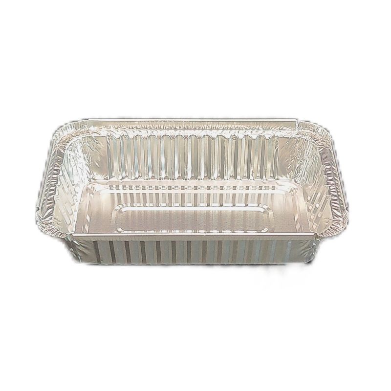 Plato de catering desechable mediano con bandeja de comida de papel de aluminio