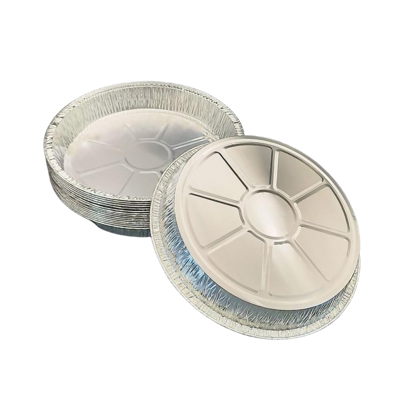 Pan de goteo redondo de aluminio premium de 11 pulgadas, segura de alimentos