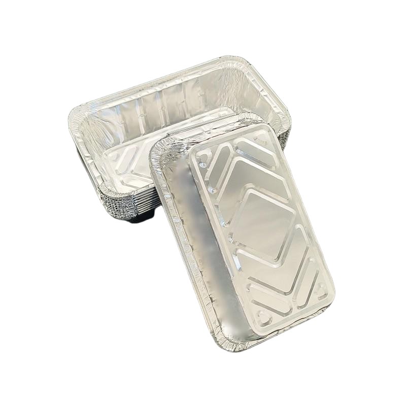 Vigera de metal desechable de aluminio rectangular de 2000 ml