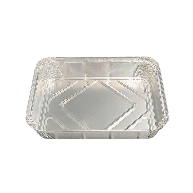 Bandeja de servicio de aluminio de aluminio rectangular de 950 ml