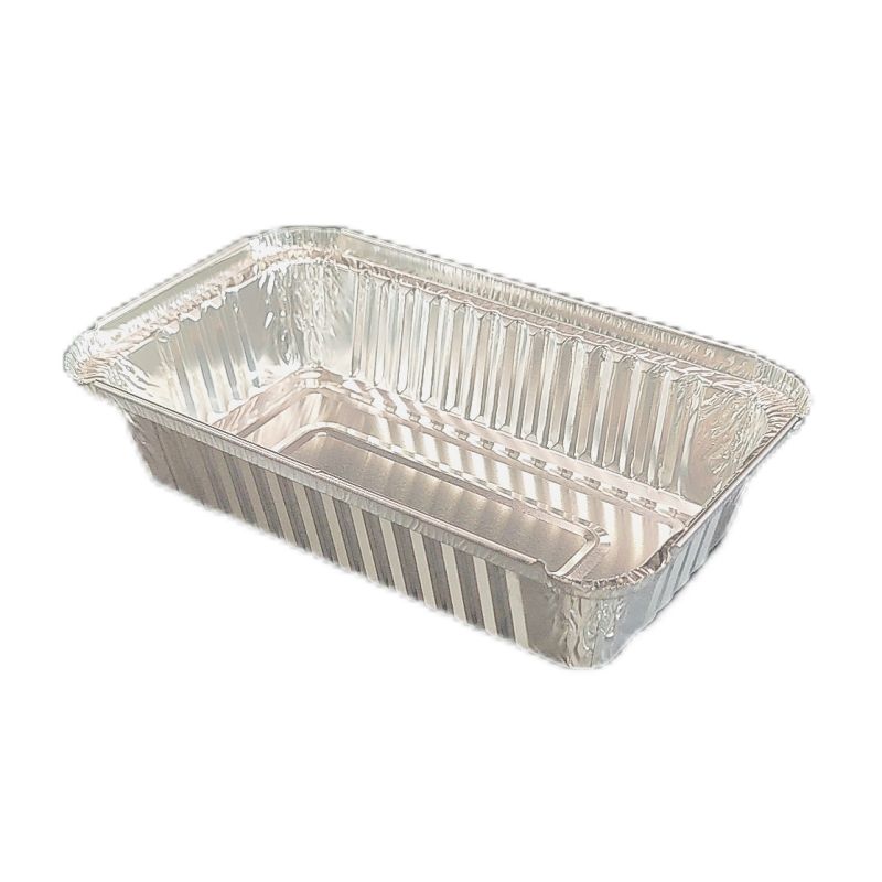 Plato de catering desechable mediano con bandeja de comida de papel de aluminio