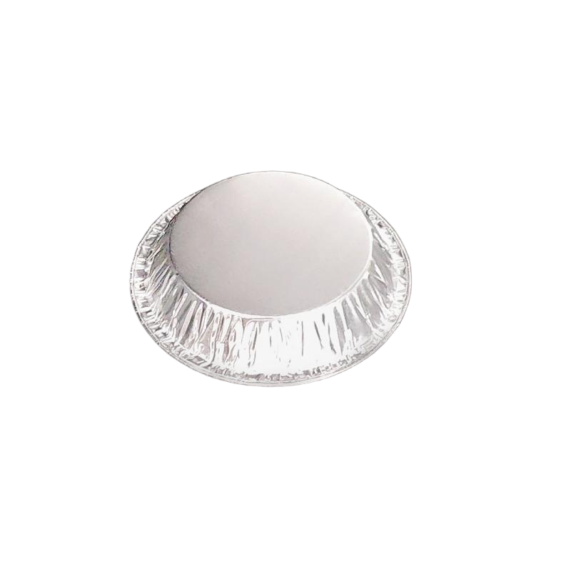 Bandeja de muffin de aluminio de aluminio desechable de 4 pulgadas pequeñas