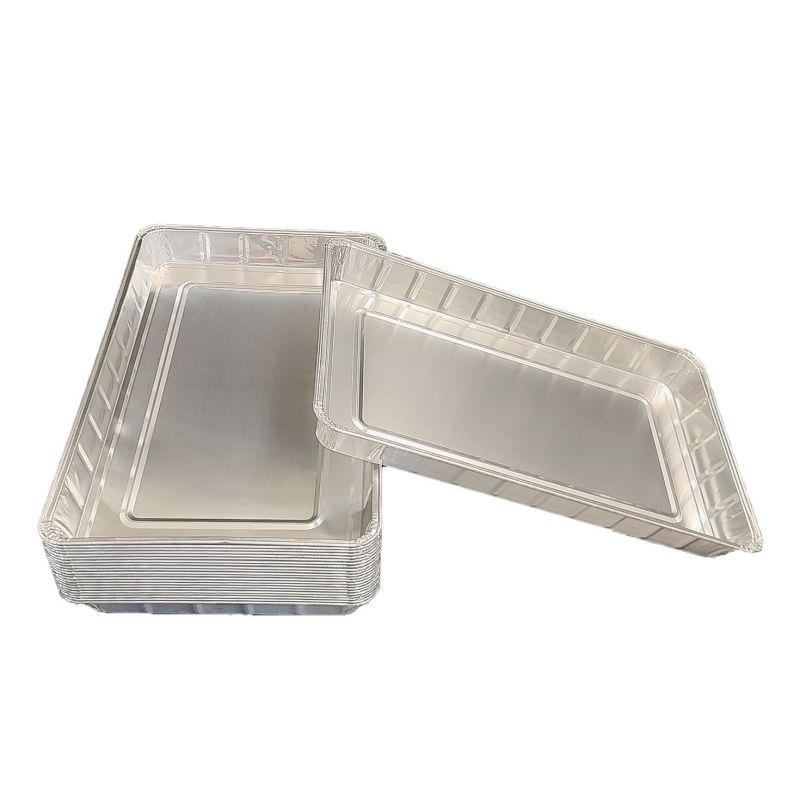 Sartenes de aluminio rectangle para hornear lonas de cocción desechables