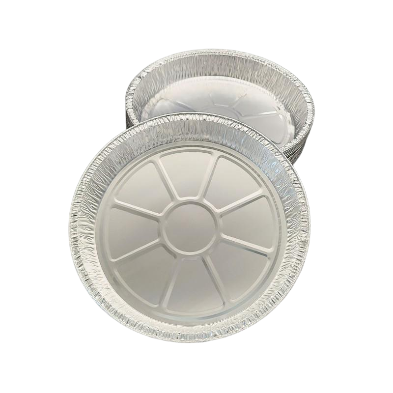 Pan de goteo redondo de aluminio premium de 11 pulgadas, segura de alimentos