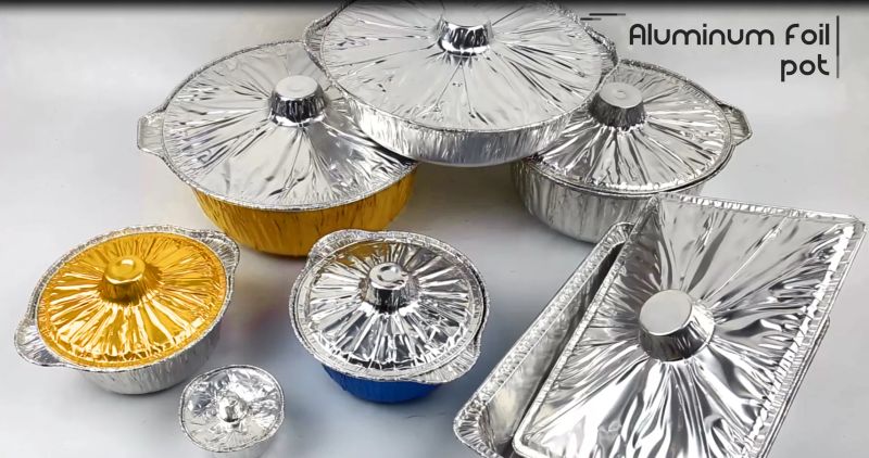 sart&eacute;n de aluminio de medio tama&ntilde;o