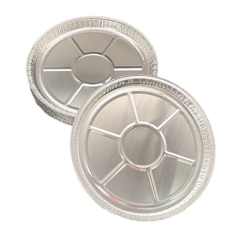 Platos para flan de hoja mediana de 9 pulgadas, bandeja para pizza para catering