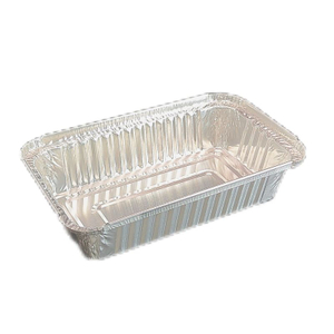 Plato de catering desechable mediano con bandeja de comida de papel de aluminio