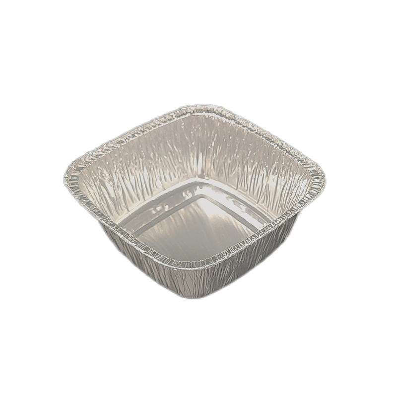 Tazón de pastel cuadrado de aluminio de 250 ml - Vedina de aluminio