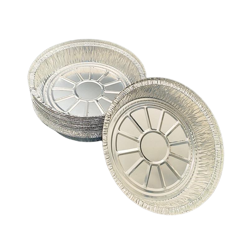 Moldes para pasteles de aluminio premium de 8 pulgadas, desechables y reciclables