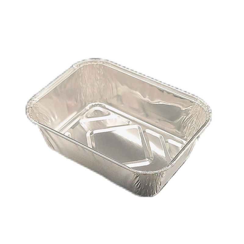 Vajilla disponible de la bandeja media de la comida del papel de aluminio 500ml