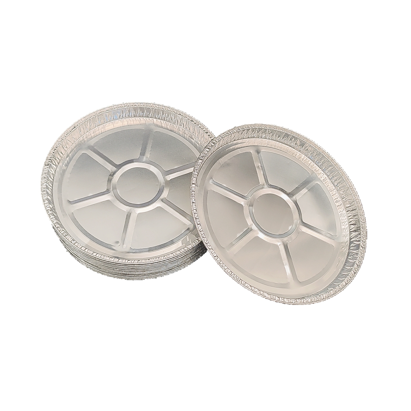 Bandeja segura para horno con placa de pizza de papel de aluminio de 10 pulgadas