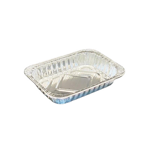 Bandeja de alimentos de aluminio de aluminio pequeño para hornear o llevar