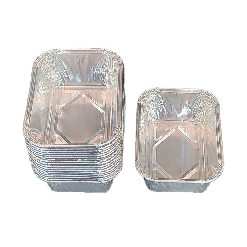 Mini cazuela desechable linda de moldes para pan de papel de aluminio de 250 ml