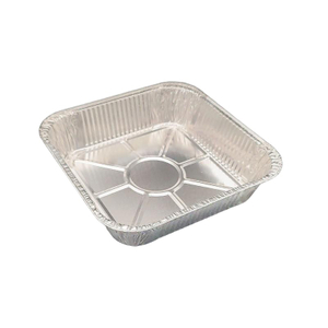 Sartenes de aluminio de aluminio de 8x8 con tapas con tapas