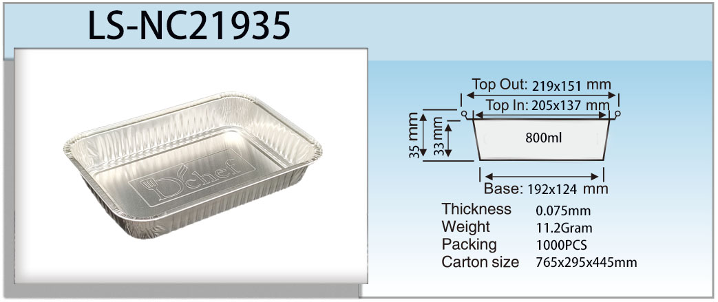 contenedor de aluminio