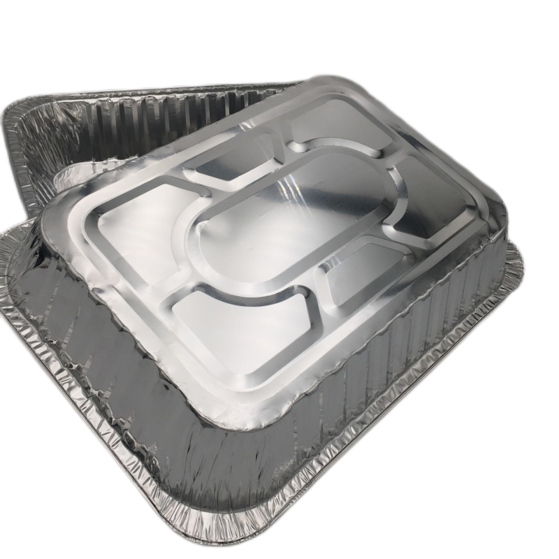 Bandeja para asar de aluminio rectangular extra grande de 6800 ml