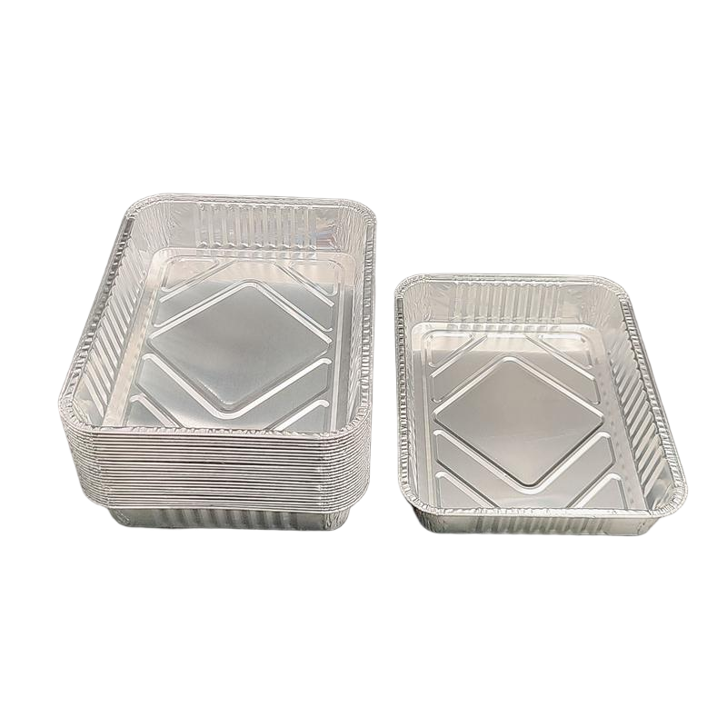 Bandeja de horno de placa de aluminio de aluminio mediano rectangular