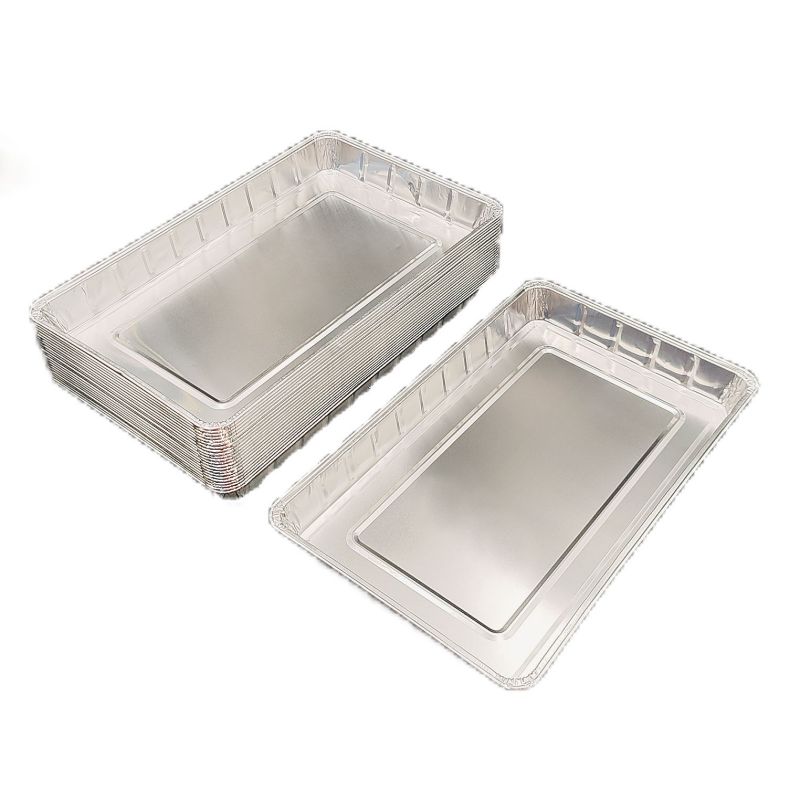 Sartenes de aluminio rectangle para hornear lonas de cocción desechables