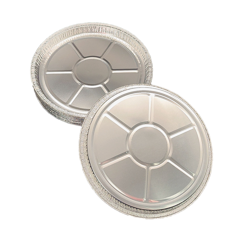 Platos para flan de hoja mediana de 9 pulgadas, bandeja para pizza para catering