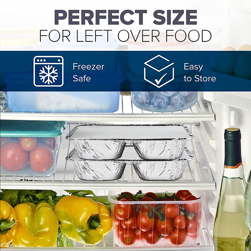 Bandeja de aluminio de 3 rejillas