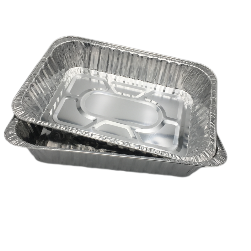 Bandeja para asar de aluminio rectangular extra grande de 6800 ml