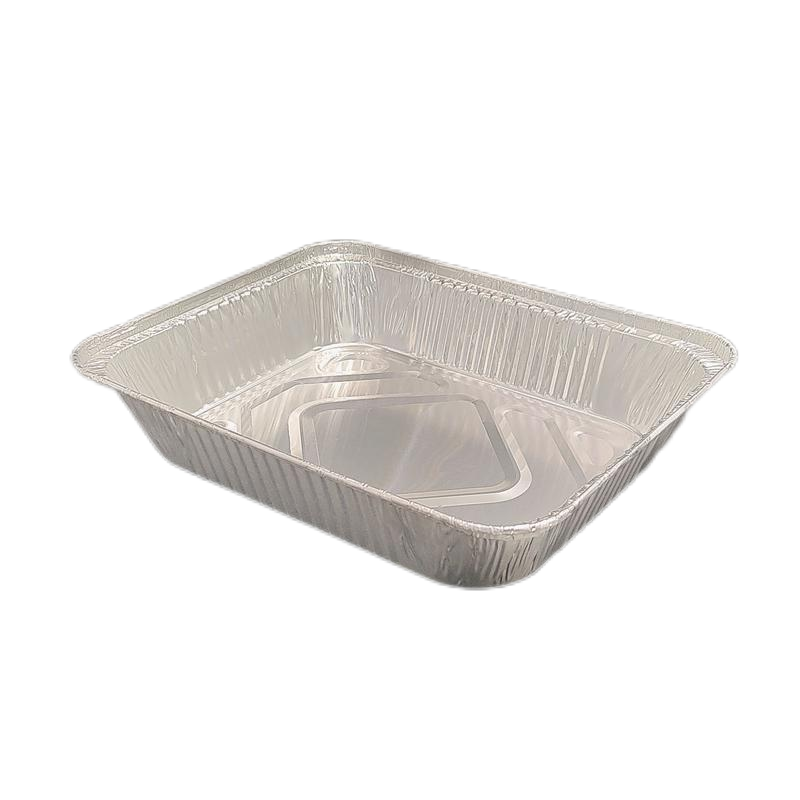 Bandeja rectangular para servicio de catering, bandeja para hornear de papel de aluminio, 3200ml