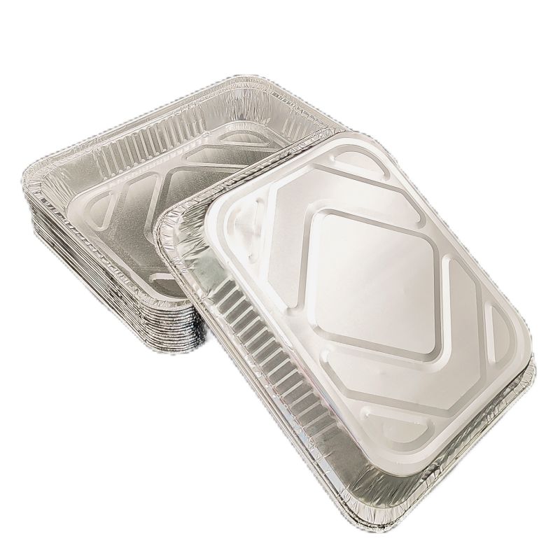 Recipiente de comida de aluminio desechable para hornear tostado