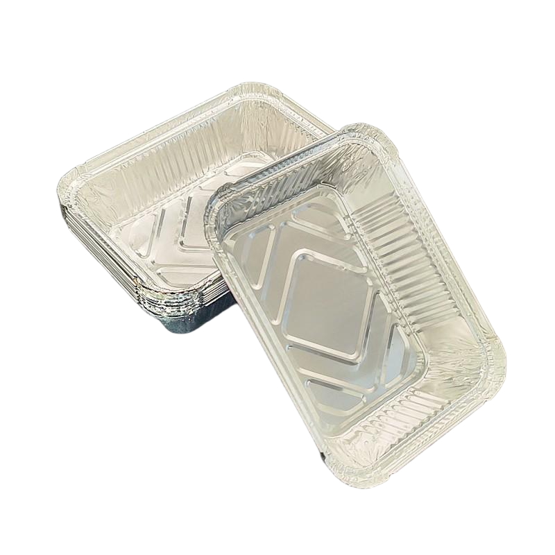 Sartenes para hornear de aluminio de 650 ml con tapas de cartón
