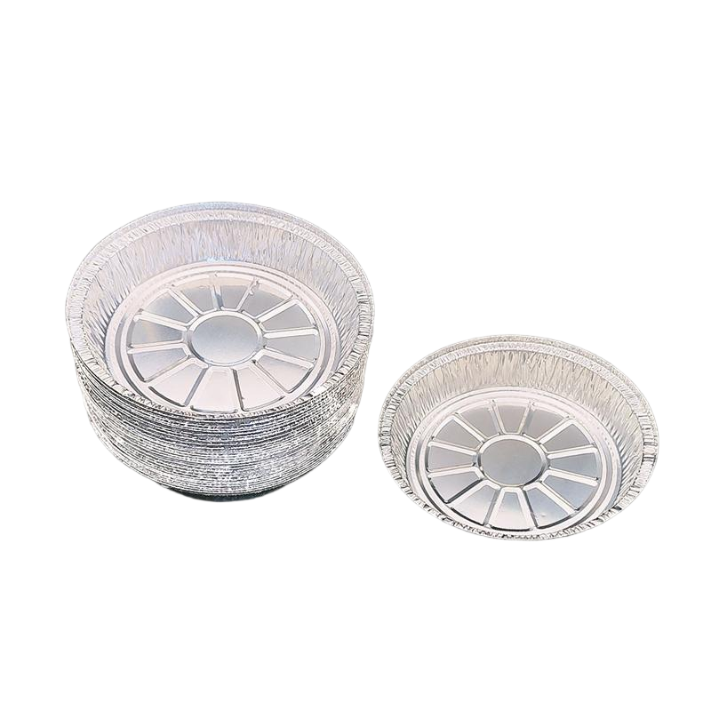 Moldes para pasteles de aluminio premium de 8 pulgadas, desechables y reciclables