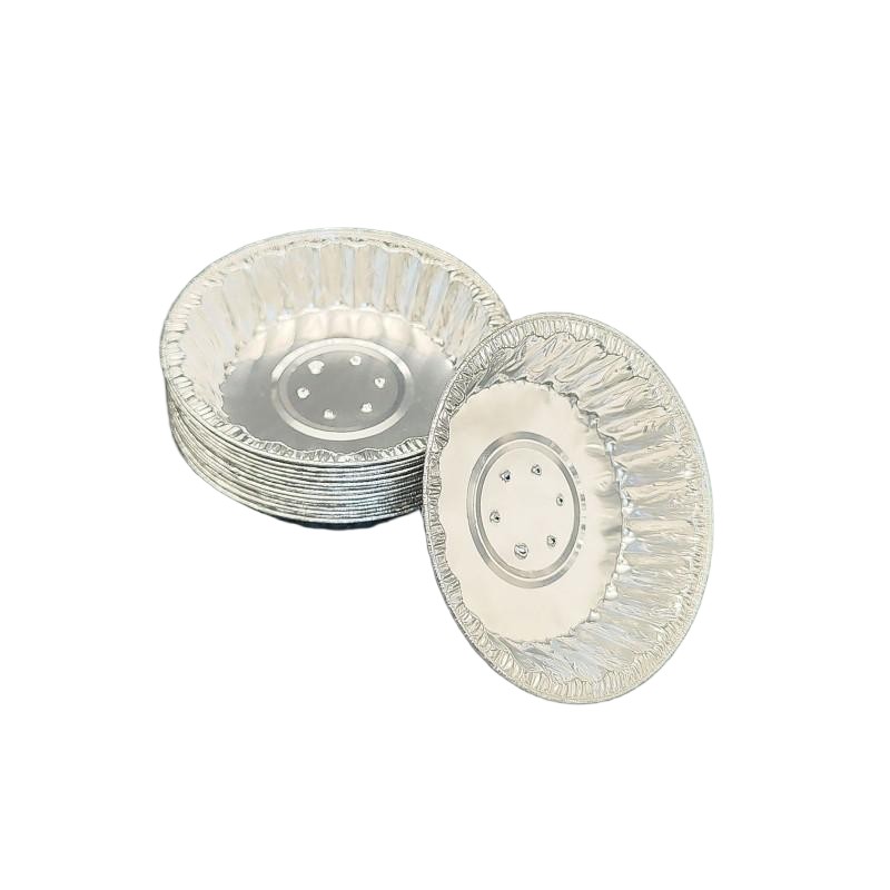 Plato de caracol de mariscos de aluminio de 4 pulgadas con agujero