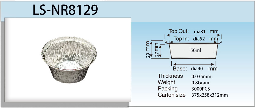 especificaci&oacute;n de bandeja de aluminio