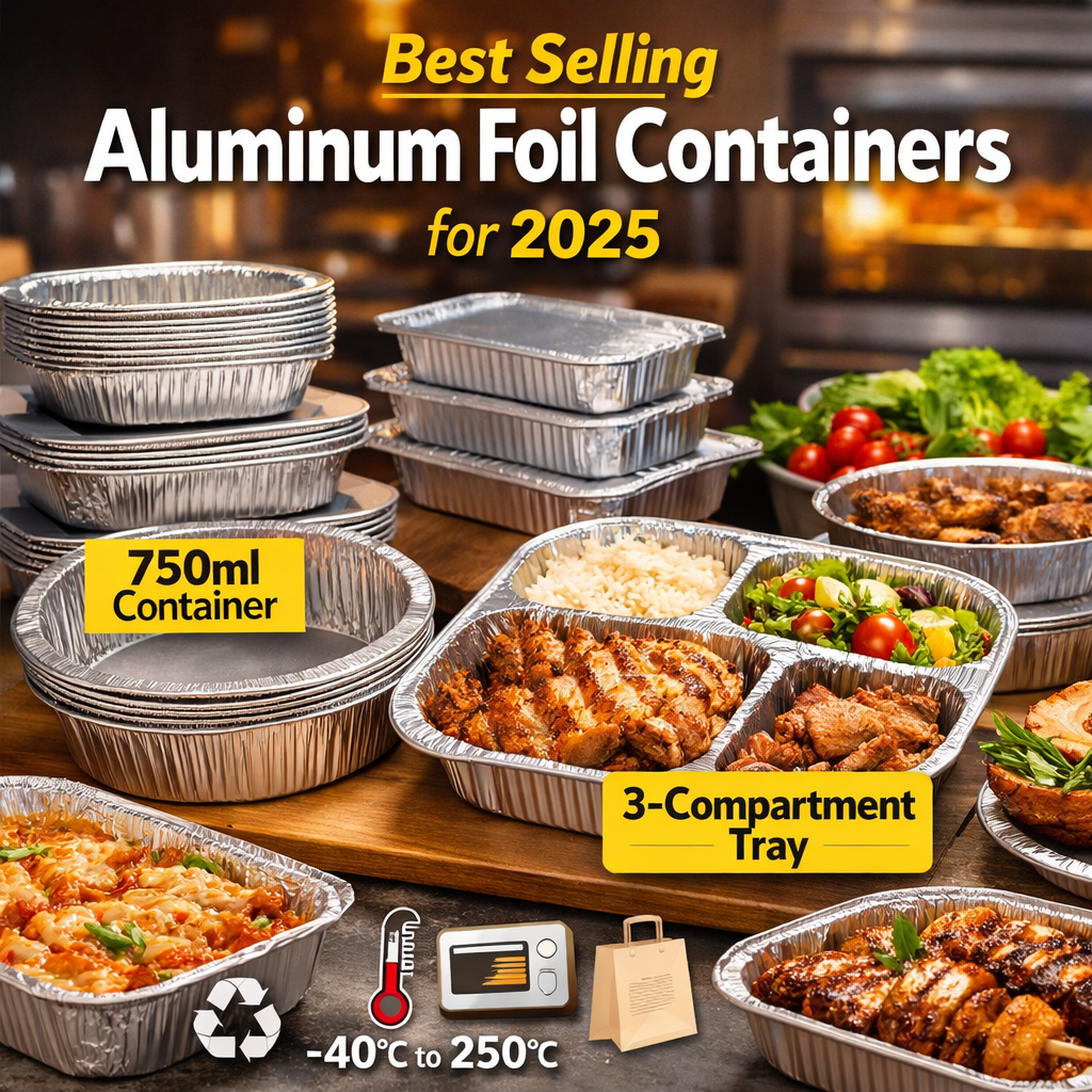 Contenedores de papel de aluminio más vendidos para 2025