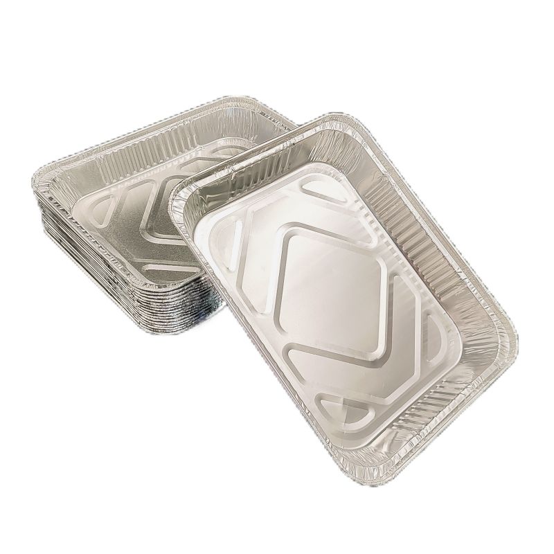 Recipiente de comida de aluminio desechable para hornear tostado